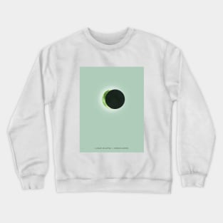 Lunar Eclipse - Green Moon Crewneck Sweatshirt